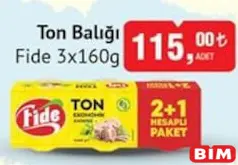 FİDE TON BALIĞI 3X160G FİDE TON BALIĞI 3X160G